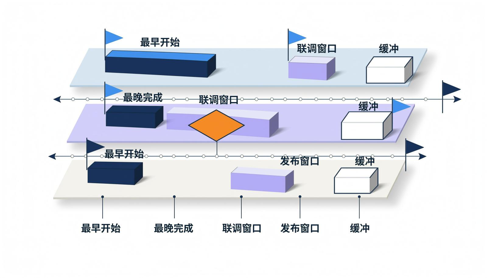 时间窗层依赖地图示意图