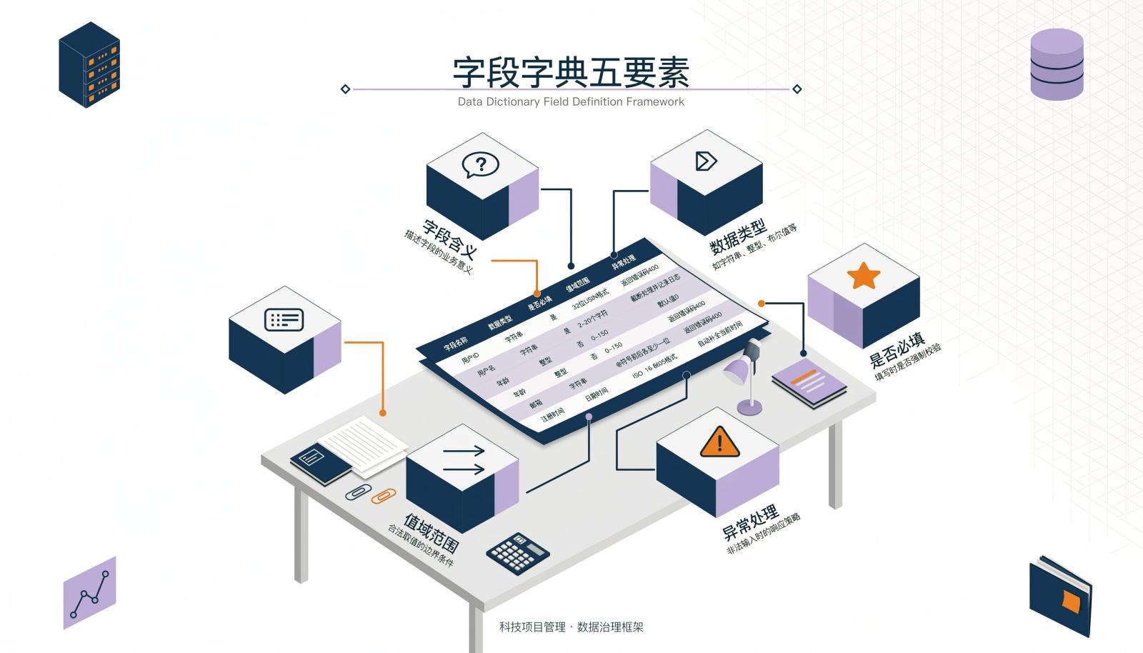 字段字典五要素信息图