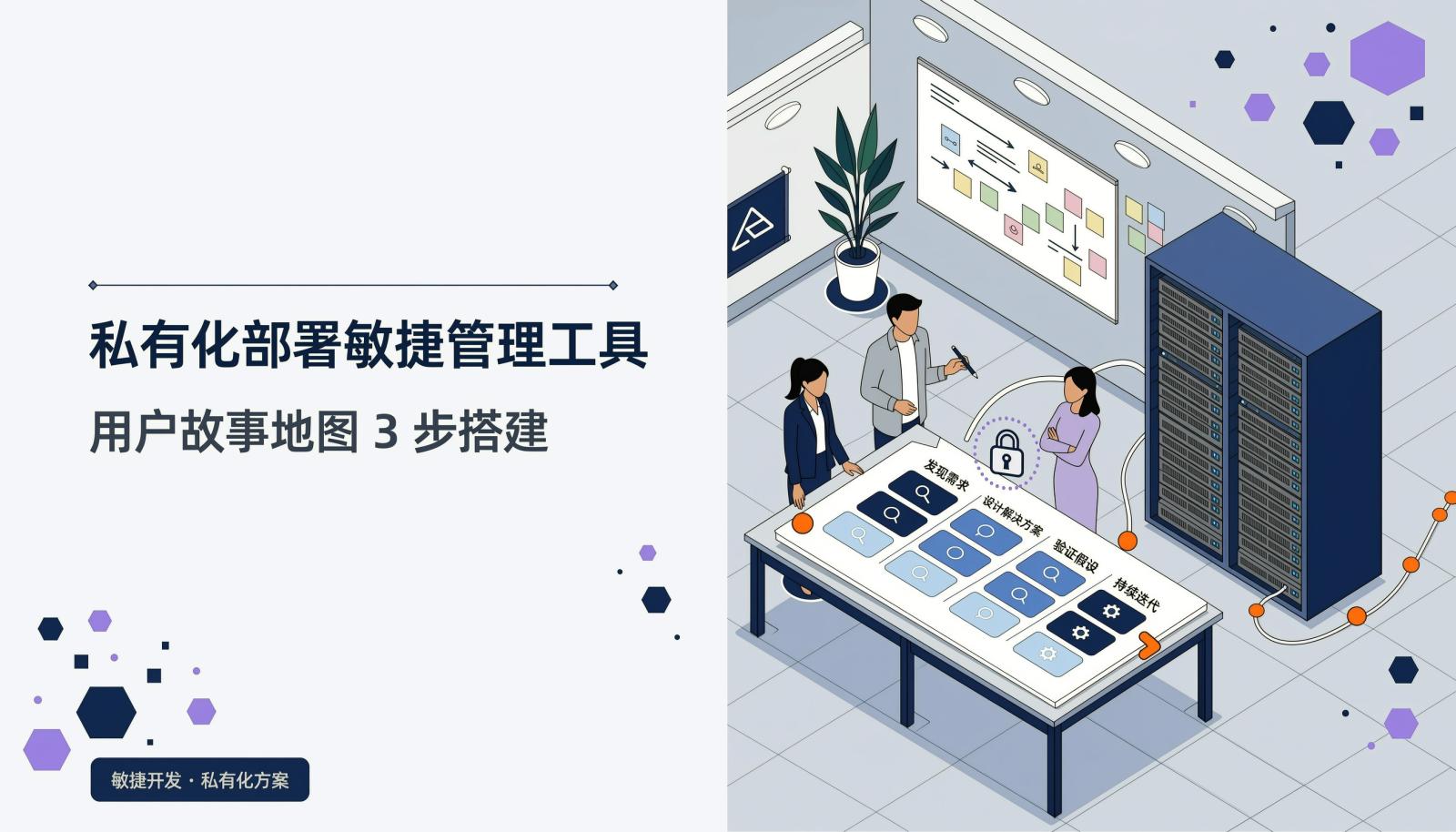 私有化部署敏捷管理工具用户故事地图三步搭建封面