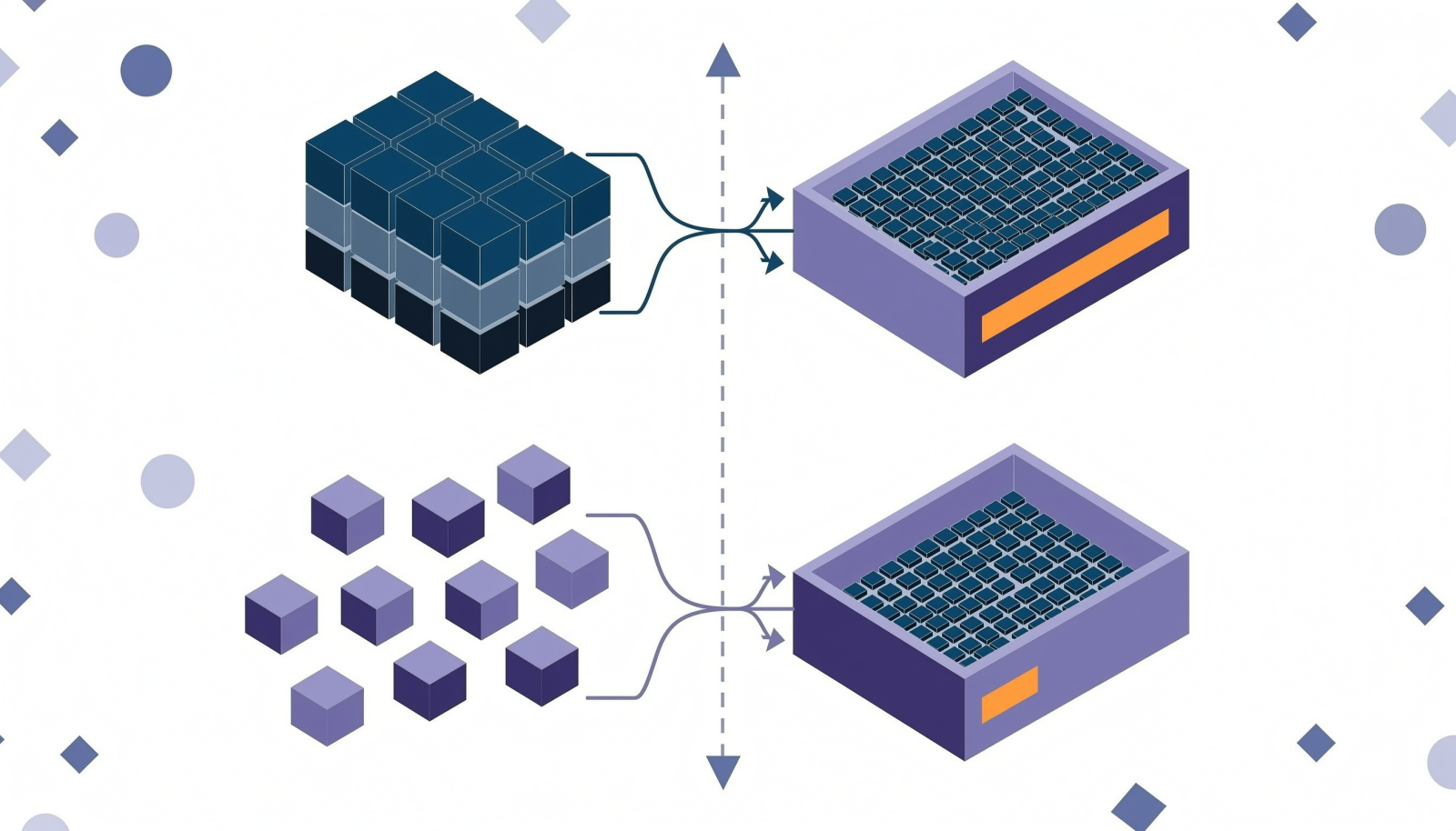 信息图:同一份数据的两种复用率口径对比,按用例数统计与按关联次数统计